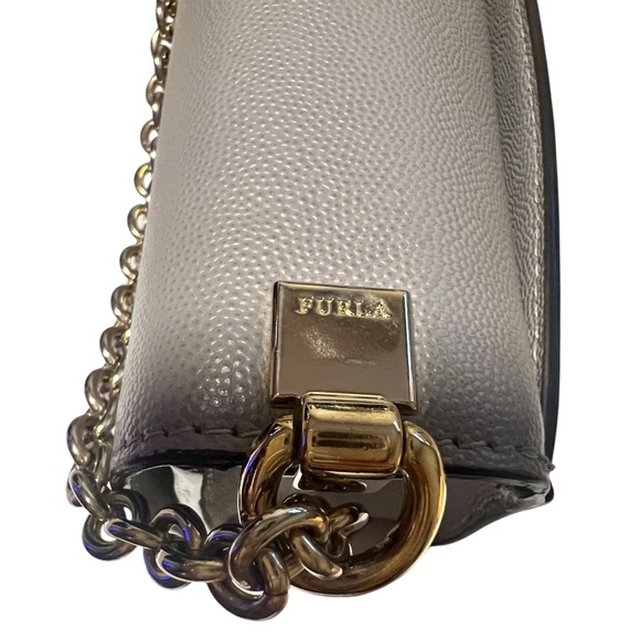 FURLA MIMI' MINI CROSSBODY BAG IN GREY COLOR - Picture 6 of 13